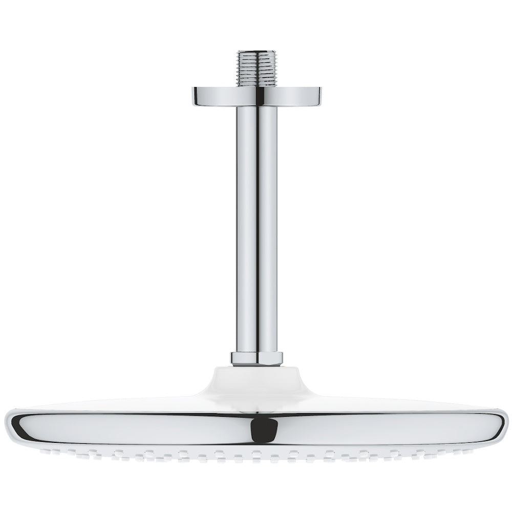 Palarie dus fix Grohe Tempesta 250, Ø25 cm cu brat, montaj pe tavan