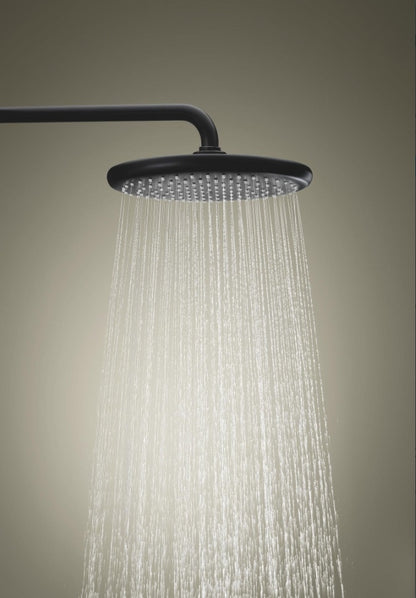 Coloana dus cu baterie si termostat Grohe Tempesta System 250, negru mat