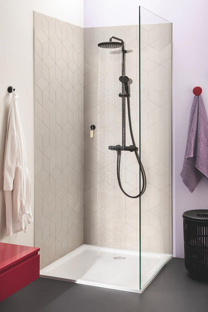 Coloana dus cu baterie si termostat Grohe Vitalio Start System 250, negru mat