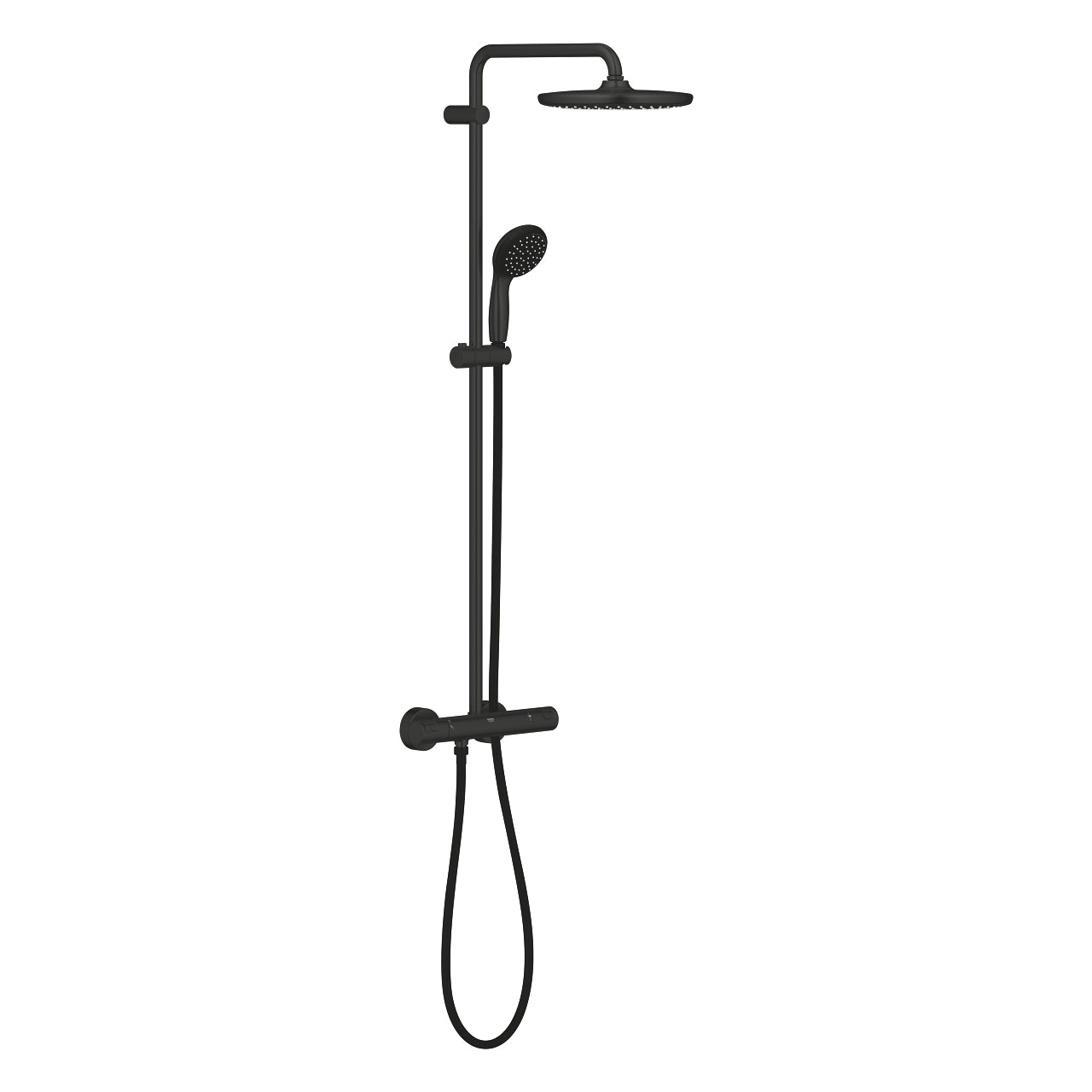 Coloana dus cu baterie si termostat Grohe Vitalio Start System 250, negru mat