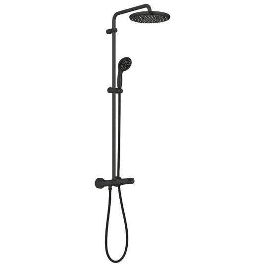 Coloana dus cu baterie si termostat Grohe Vitalio Start System 250, negru mat