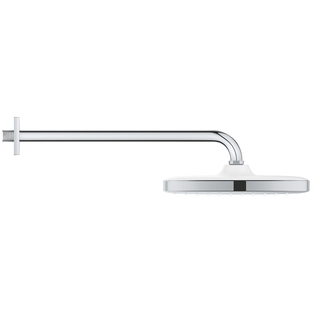 Palarie dus fix Grohe Tempesta 250 Cube, 25x25 cm cu brat, montaj pe perete