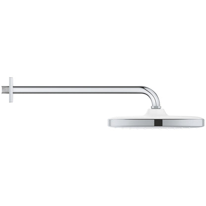 Palarie dus fix Grohe Tempesta 250 Cube, 25x25 cm cu brat, montaj pe perete