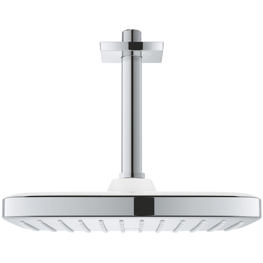 Palarie dus fix Grohe Tempesta 250 Cube, 25x25 cm cu brat, montaj pe tavan