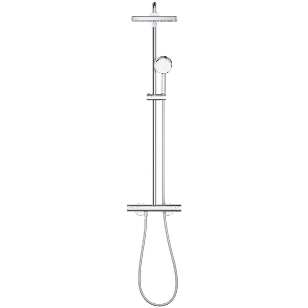 Coloana dus cu baterie si termostat Grohe Tempesta Cosmopolitan 250 Cube