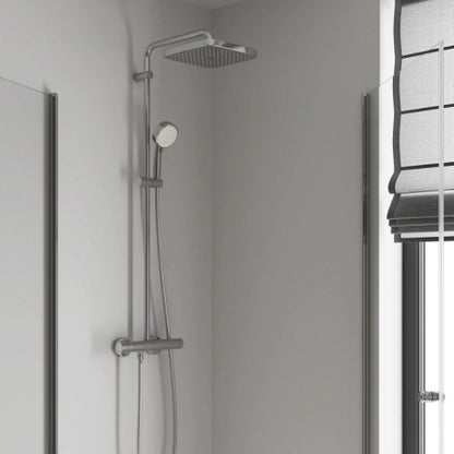 Coloana dus cu baterie si termostat Grohe Tempesta Cosmopolitan 250 Cube