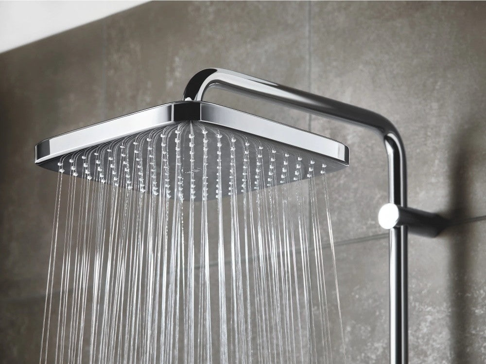 Coloana dus cu baterie si termostat Grohe Tempesta Cosmopolitan 250 Cube