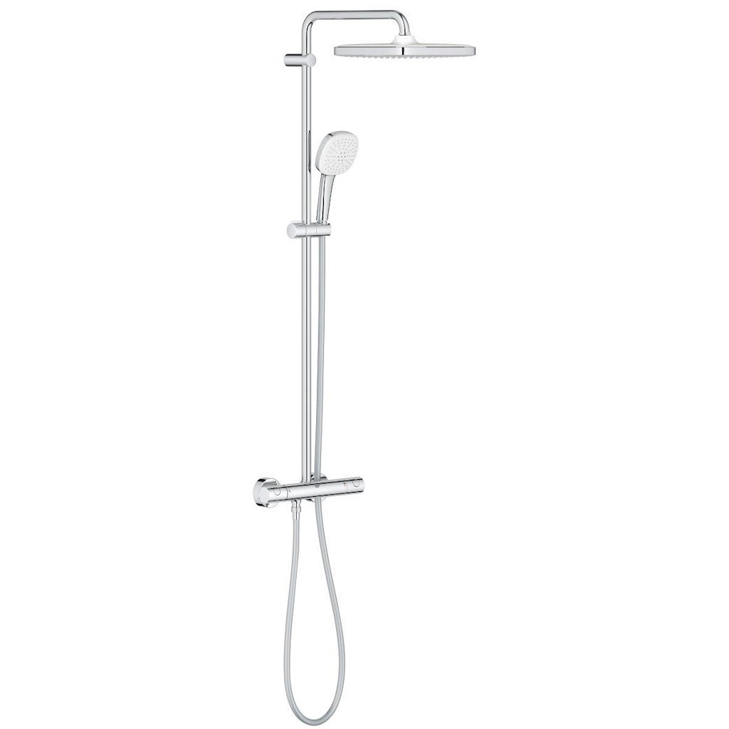 Coloana dus cu baterie si termostat Grohe Tempesta System 250 Cube