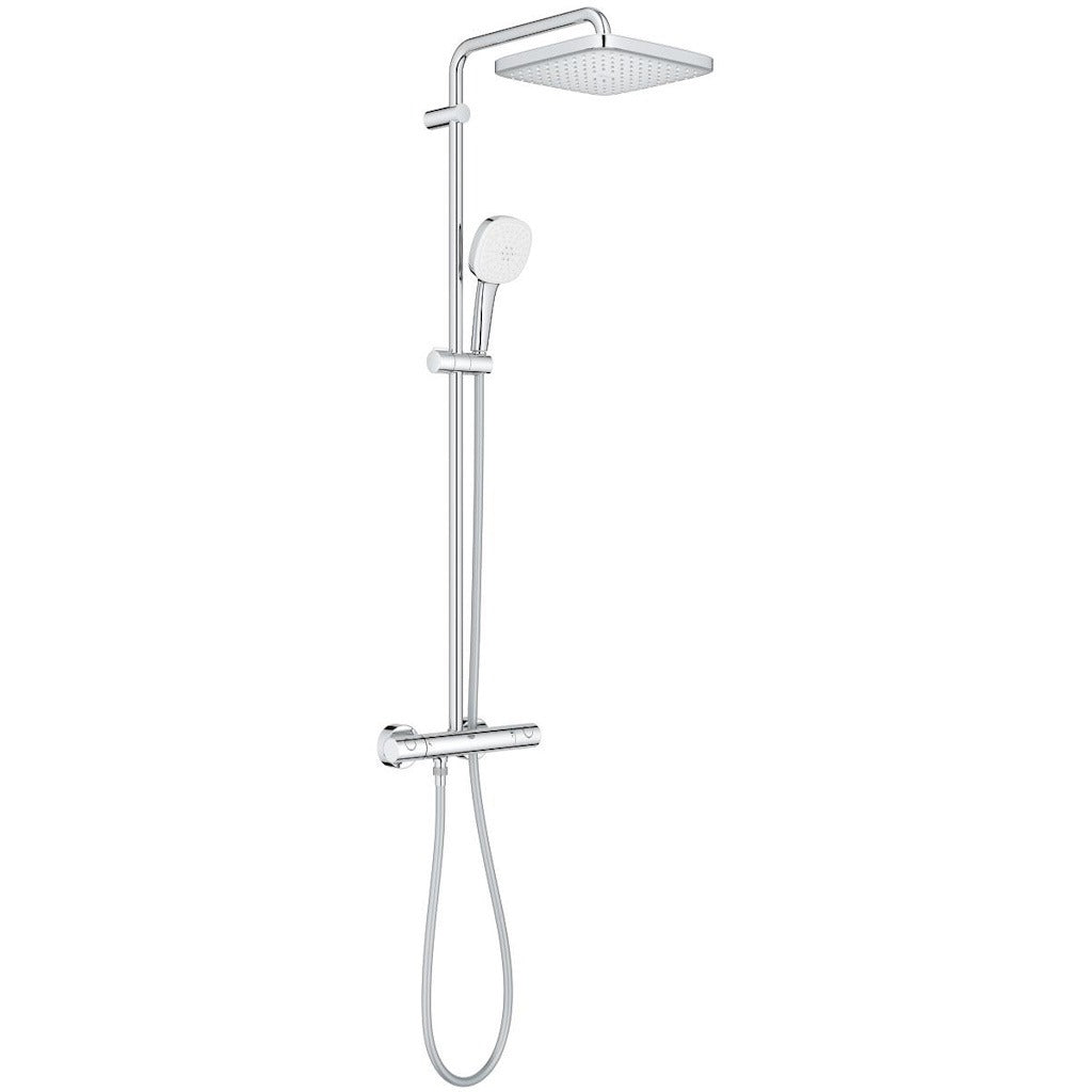 Coloana dus cu baterie si termostat Grohe Tempesta System 250 Cube