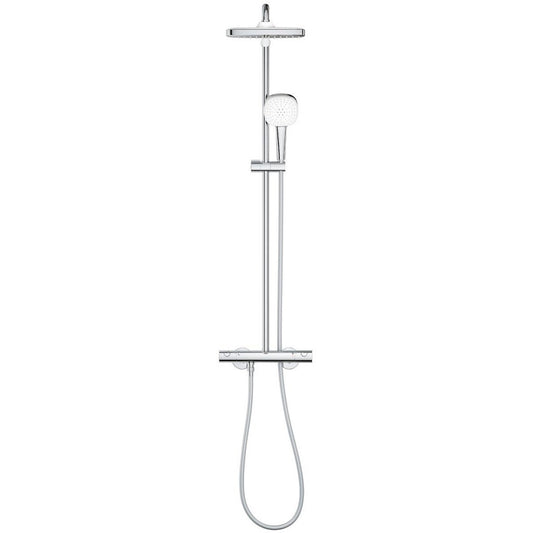 Coloana dus cu baterie si termostat Grohe Tempesta System 250 Cube