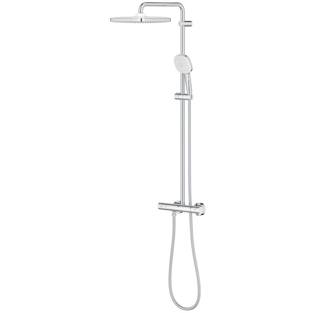 Coloana dus cu baterie si termostat Grohe Tempesta System 250 Cube