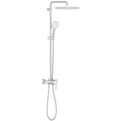 Coloana dus cu baterie fara termostat Grohe Tempesta System 250 Cube, crom