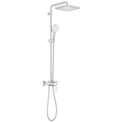 Coloana dus cu baterie fara termostat Grohe Tempesta System 250 Cube, crom