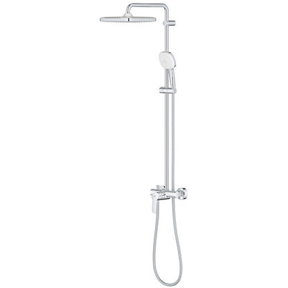 Coloana dus cu baterie fara termostat Grohe Tempesta System 250 Cube, crom