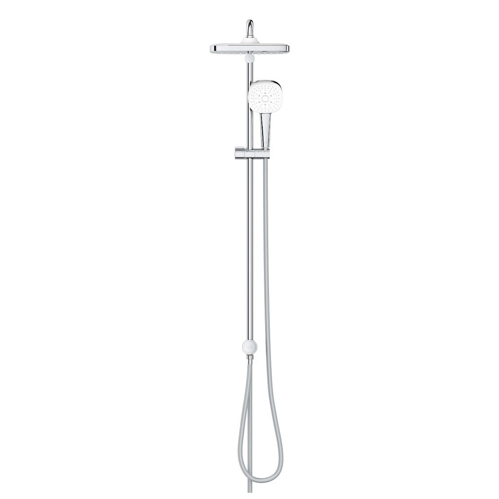Coloana dus fara baterie Grohe Tempesta System 250 Cube, bara H92 cm, crom