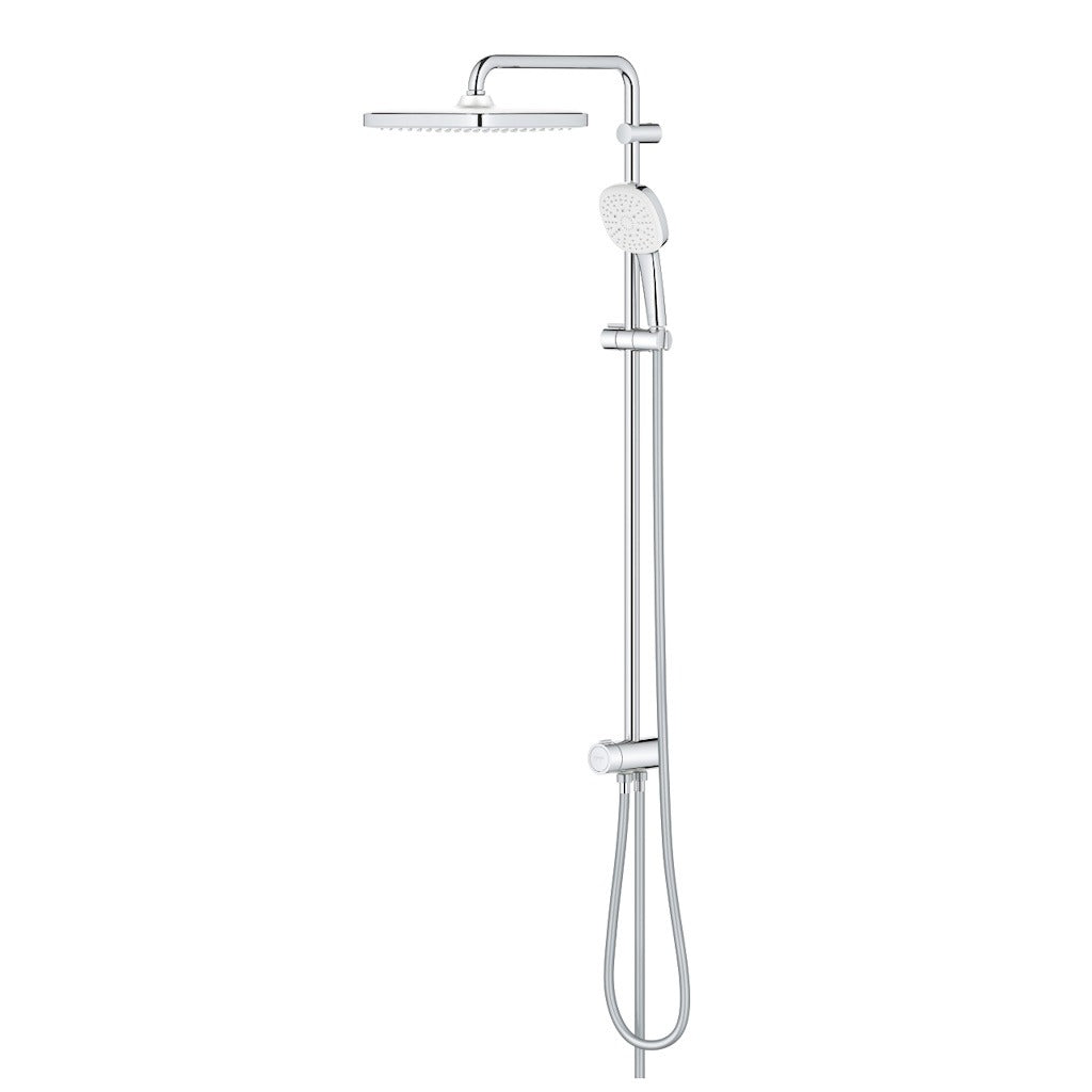 Coloana dus fara baterie Grohe Tempesta System 250 Cube, bara H92 cm, crom