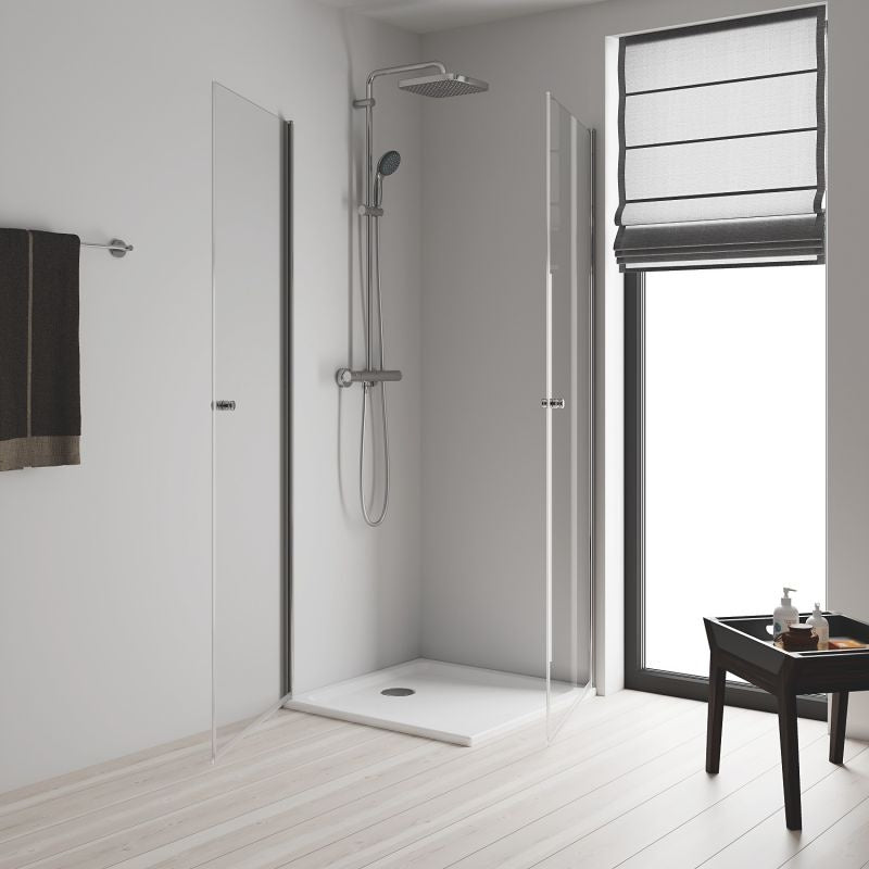 Coloana dus cu baterie si termostat Grohe Vitalio Start System 250 Cube