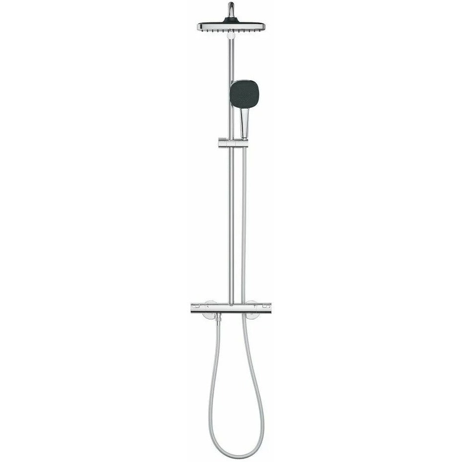 Coloana dus cu baterie si termostat Grohe Vitalio Start Cube 250, crom