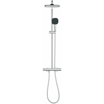 Coloana dus cu baterie si termostat Grohe Vitalio Start Cube 250, crom