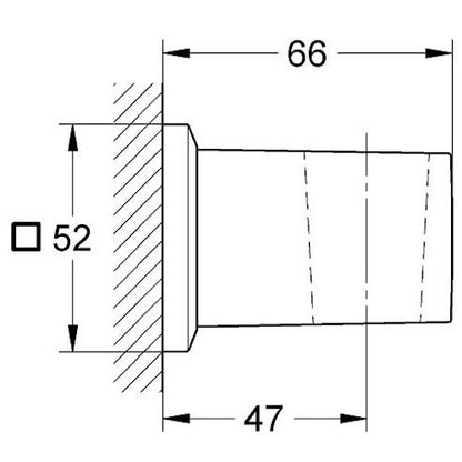 Grohe Allure Brilliant Suport para dus montaj pe perete, crom