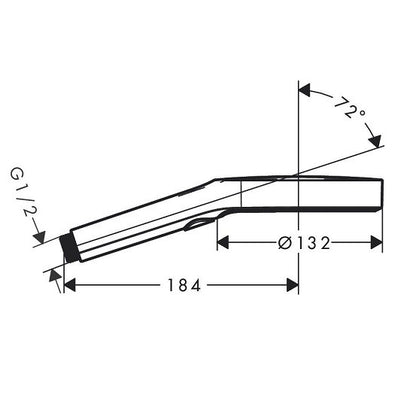 Para dus Hansgrohe Rainfinity 130 auriu lucios
