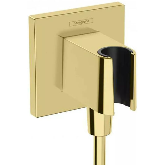 Hansgrohe Fixfit E Cot de iesire cu suport dus, auriu lucios