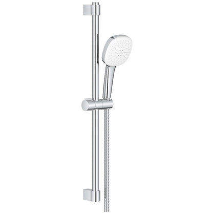 Grohe Tempesta Cube 110 Set dus cu bara 60 cm cu furtun metalic, 2 jeturi