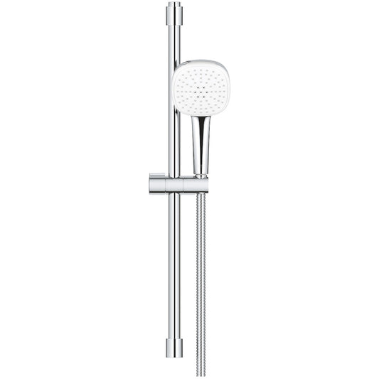 Grohe Tempesta Cube 110 Set dus cu bara 60 cm cu furtun metalic, 2 jeturi