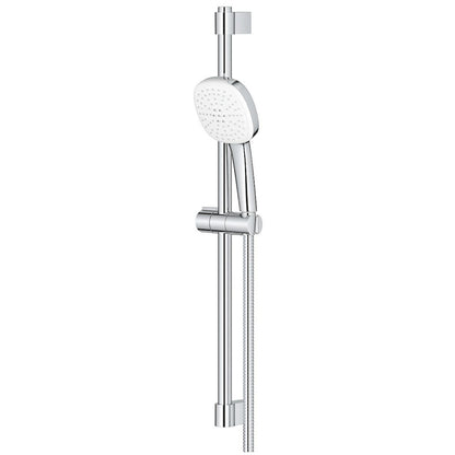 Grohe Tempesta Cube 110 Set dus cu bara 60 cm cu furtun metalic, 2 jeturi