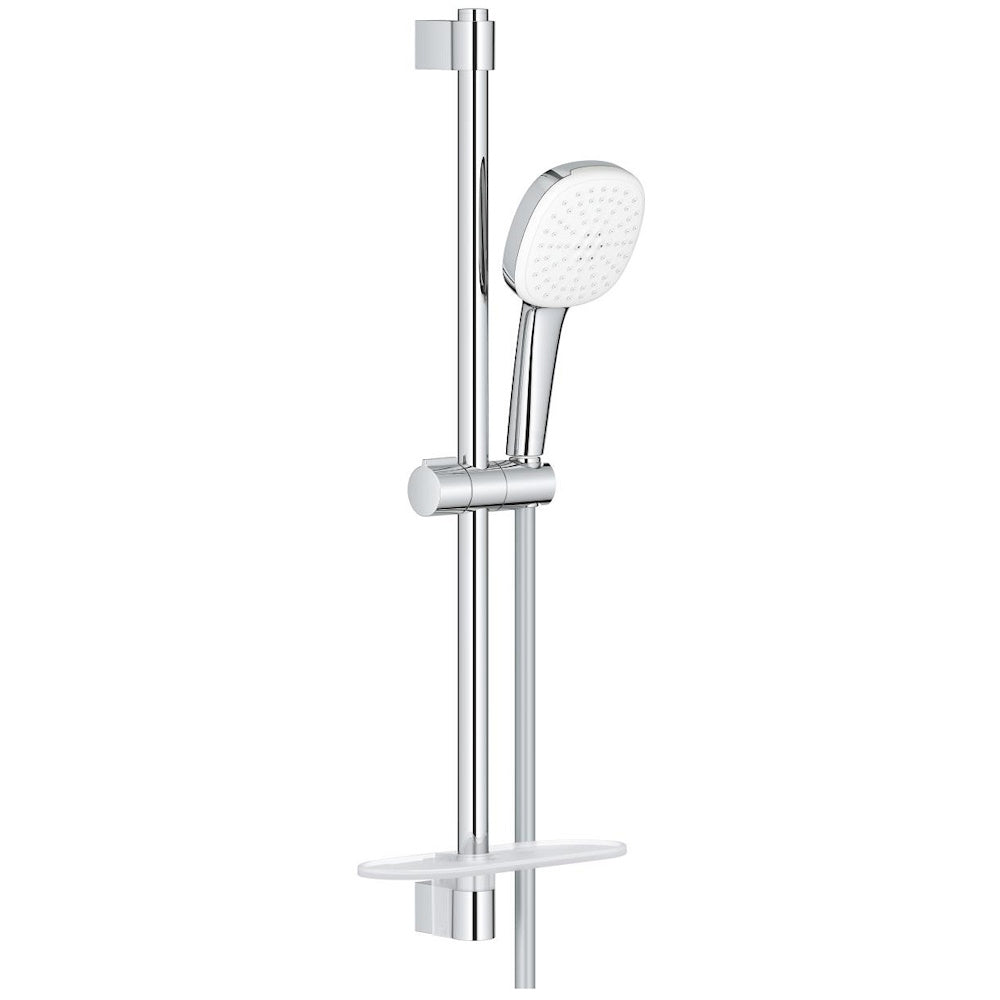 Grohe Tempesta Cube 110 Set dus cu bara 60 cm si savoniera 2 jeturi, crom