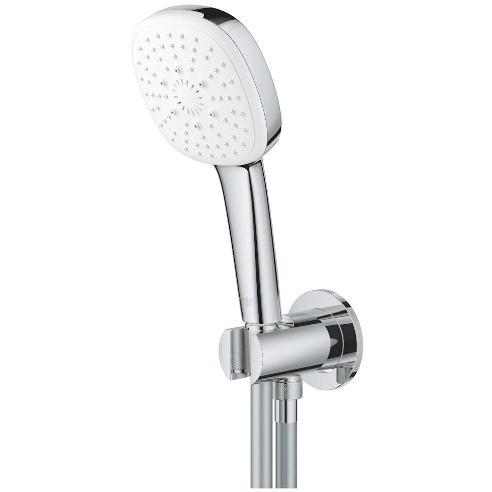 Grohe Tempesta Cube 110 Set dus cu suport si cot iesire, 3 jeturi