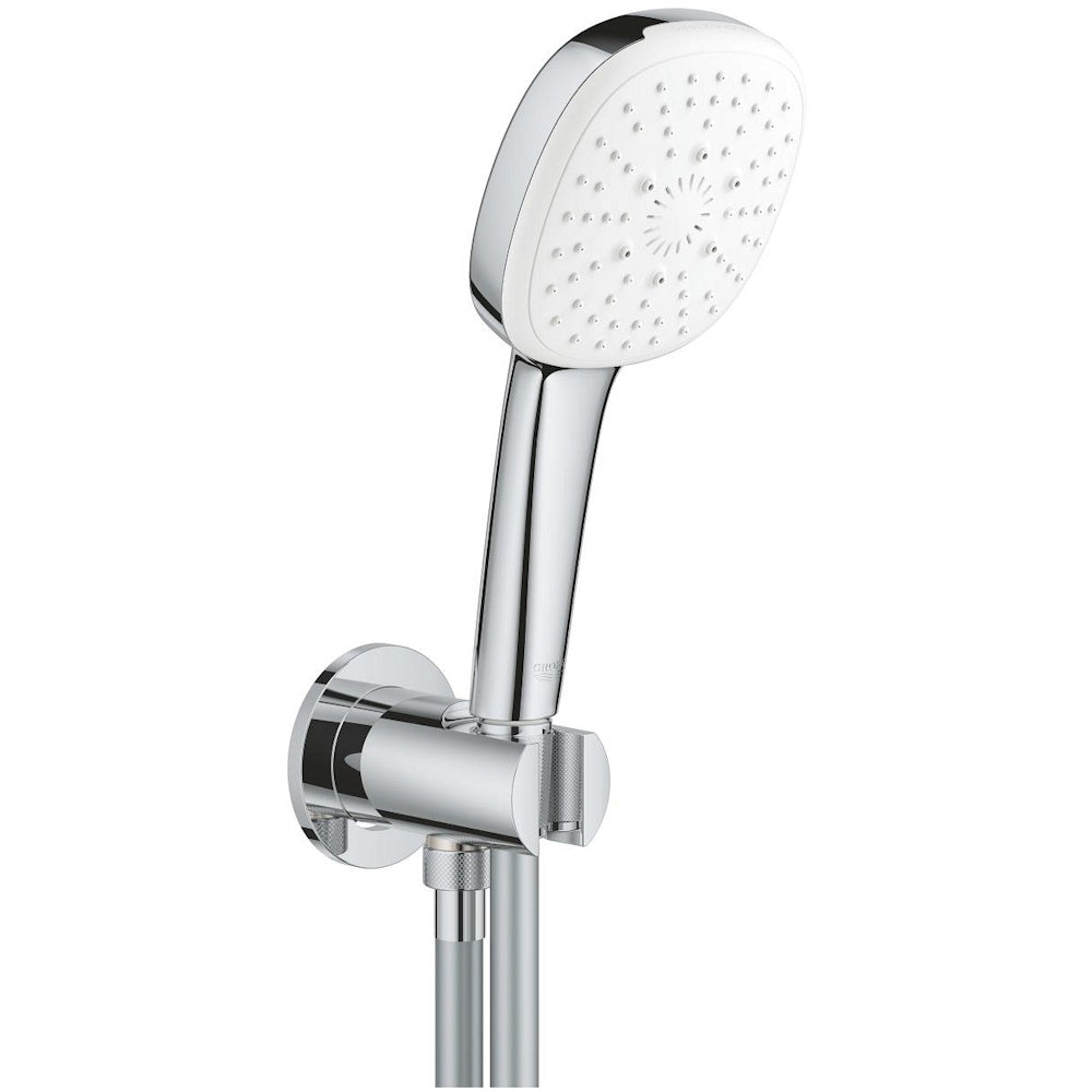 Grohe Tempesta Cube 110 Set dus cu suport si cot iesire, 3 jeturi
