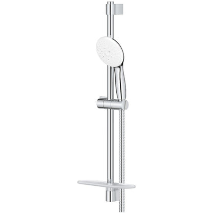 Grohe Tempesta Cube 110 Set dus cu bara 60 cm cu furtun metalic si savoniera, 2 jeturi