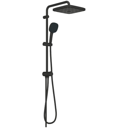 Coloana dus fara baterie Grohe Tempesta System 250 Cube, negru mat