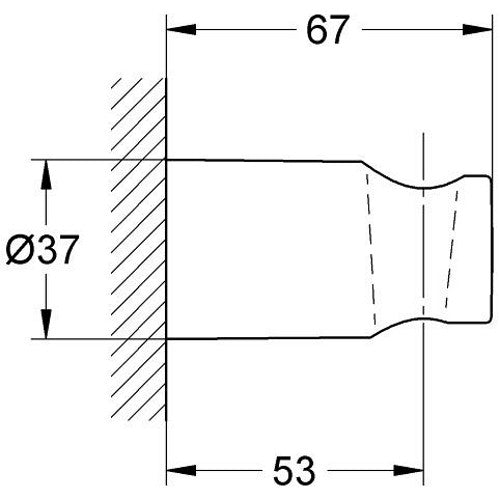 Grohe Rainshower Suport para dus fara ornament