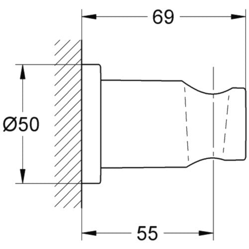 Grohe Rainshower Suport fix para de dus
