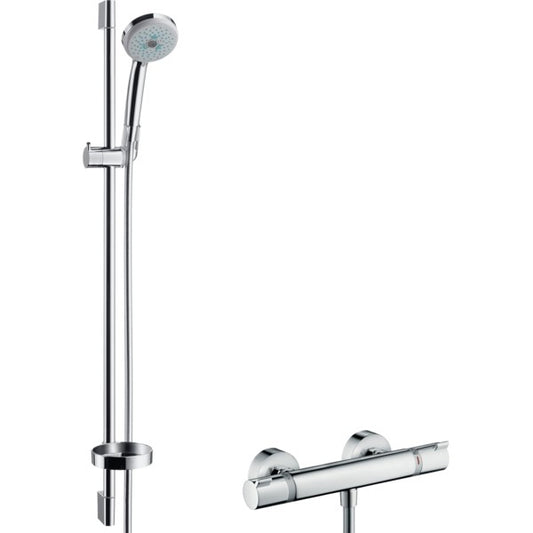 Hansgrohe Croma 100 Multi/Ecostat 1001 SL Combi Baterie dus cu bara 90 cm
