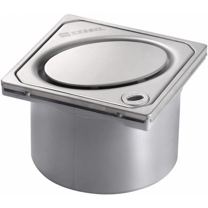 Piesa superioara si capac din inox pentru corp sifon Kessel Oval System 100