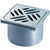 Piesa superioara si capac din inox pentru corp sifon Kessel System 100 , fara cheie