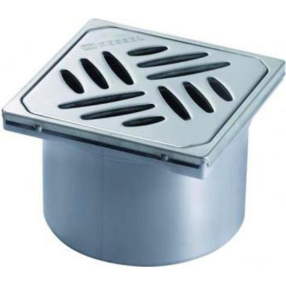 Piesa superioara si capac din inox pentru corp sifon Kessel System 100 , fara cheie