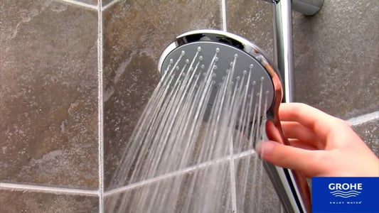 Para dus Grohe Euphoria 110 Duo cu limitator de debit