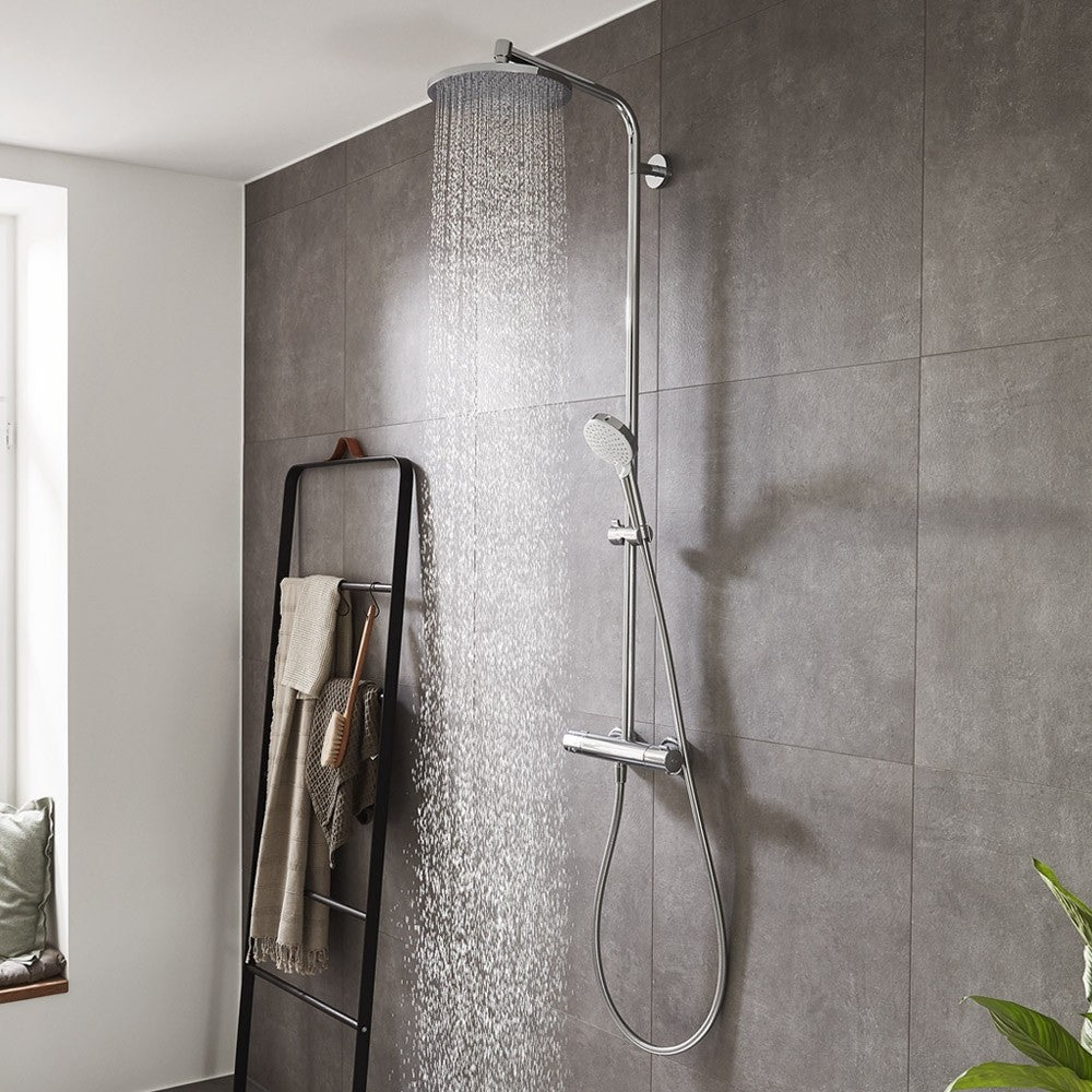 Coloana dus cu baterie si termostat Hansgrohe Crometta S 240 1jet