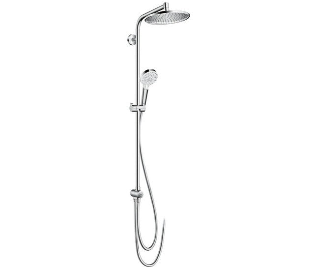 Coloana dus fara baterie Hansgrohe Crometta S EcoSmart, bara 105 cm