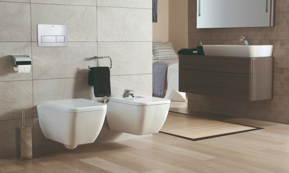Vas WC suspendat Gala Emma Square Rimless 36x54 cm evacuare orizontala
