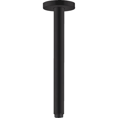 Brat dus fix Hansgrohe S, montaj pe tavan, 30 cm, negru mat