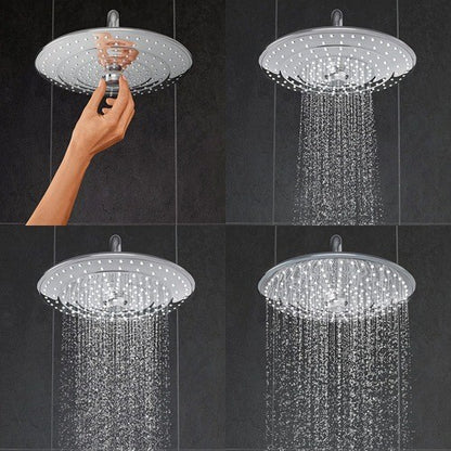 Coloana dus cu baterie si termostat Grohe Euphoria 260, cu pipa cada, bara 147 cm