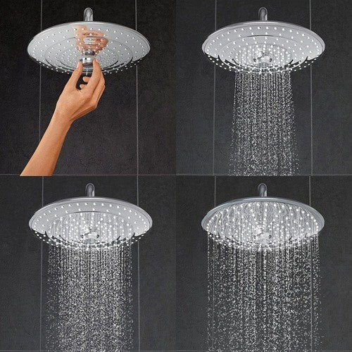 Coloana dus cu baterie si termostat Grohe Euphoria 260, cu pipa cada, bara 147 cm