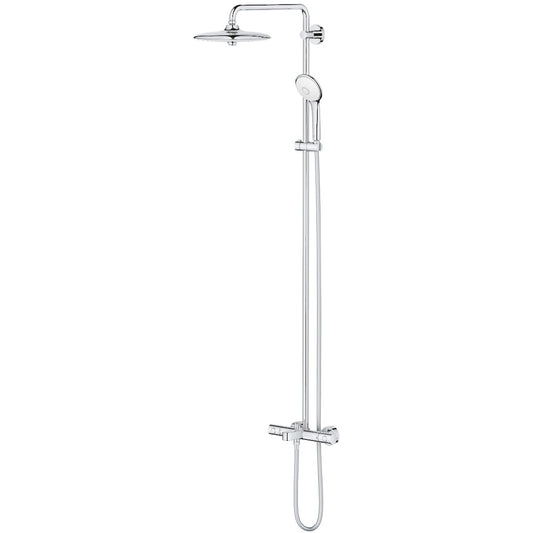Coloana dus cu baterie cu termostat Grohe Euphoria System 260 cu pipa calda