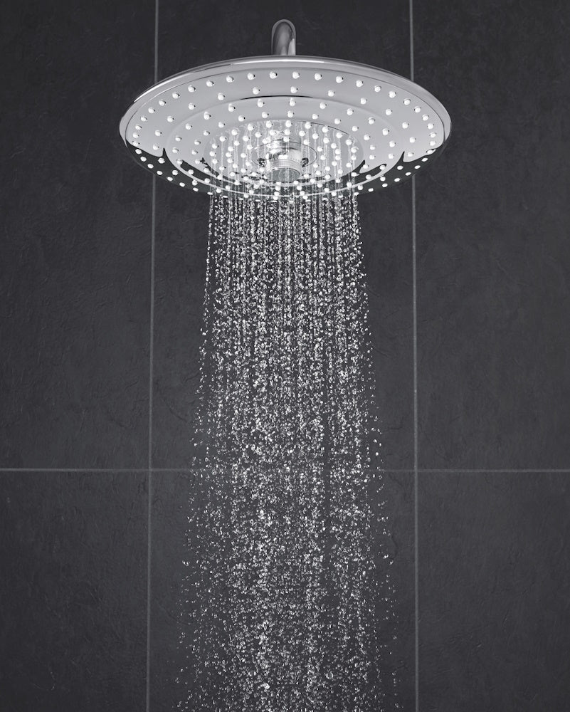 Coloana dus cu baterie cu termostat Grohe Euphoria System 260 cu pipa calda