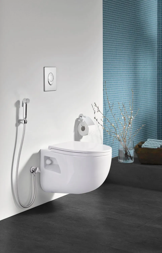 Grohe Tempesta-F Trigger 30 Dus igienic cu suport, robinet cu ventil de colt, furtun 125 cm, crom